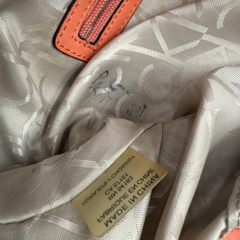 Calvin Klein Tote Bag Womens Large Brown Orange Logo Monogram Shoulder Purse CK - Picture 10 of 11